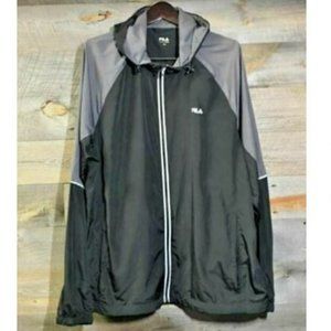 Fila FullZip 100% Polyester Hooded Windbreaker XXL